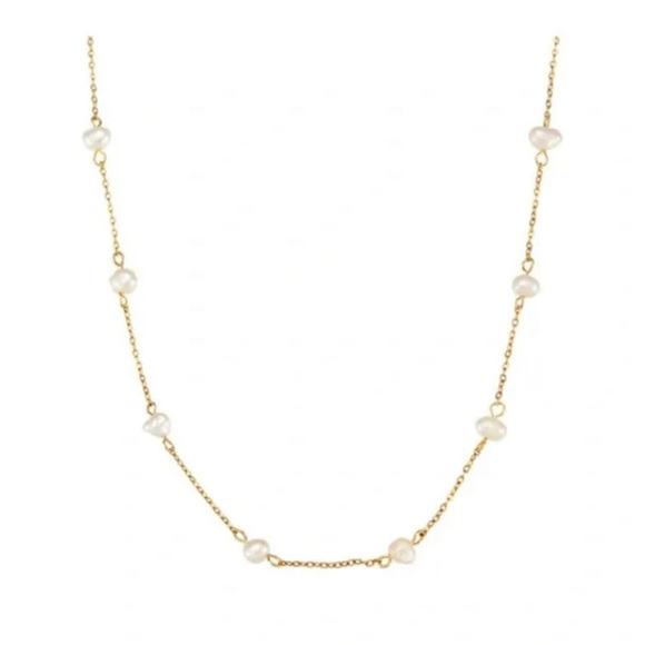 ELEGANT FRESHWATER PEARL BEADED NECKLACE - Picture 2 of 3